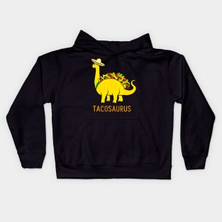 Tacosaurus Shirt Funny Taco Dinosaur Kids Hoodie